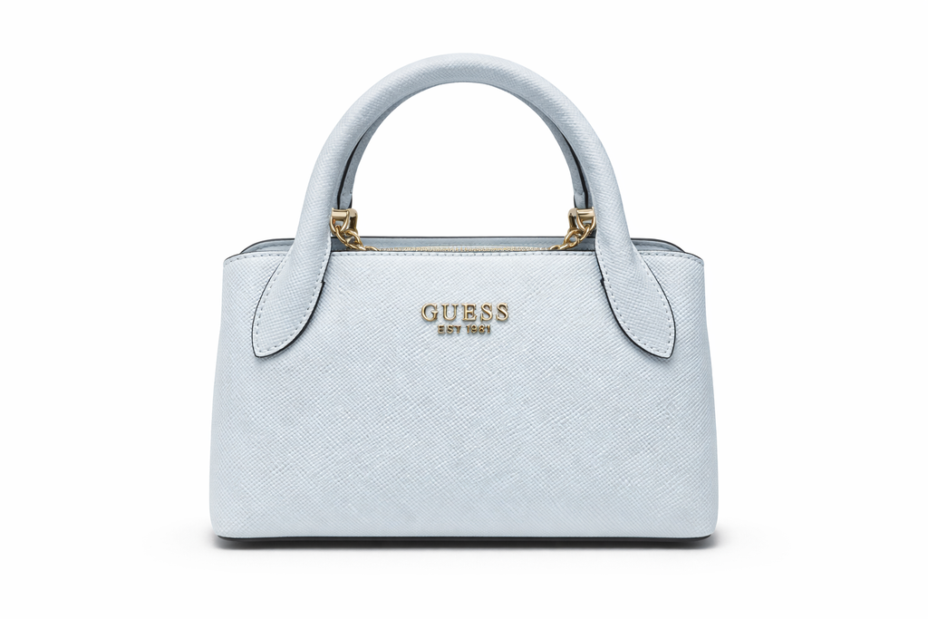GUESS Fedana Satchel, Powder Blue Women's Handbag