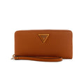 GUESS Women's Cognac Brown Downtown Chic Large Wallet - Stylish & Spacious