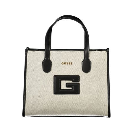 GUESS G Status 2 Compartment Tote, Natural Black Women's Handbag
