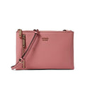 GUESS Women's Naya Double Zip Crossbody Bag, Apricot, One Size, Stylish Design