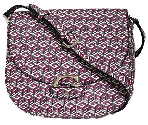 Guess Lexxi Bordeaux Saddle Bag GC648419 Crossbody Handbag Size J