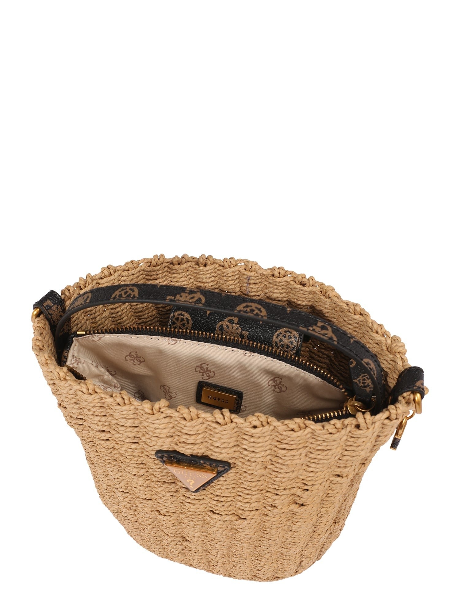 GUESS Women's Lilica Bucket Hat - Brown Logo - One Size - Fashionable Accessory