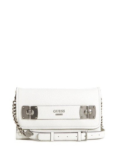 Guess Britta Ladies Large Faux Wallet - White Stylish Functional Accessory