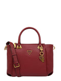 Guess Red Logo-Plaque Zipped Handbag - Stylish Chic Design, Perfect Size
