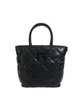 GUESS Women's Black Quilted Brightside Tote Bag - Stylish and Spacious New