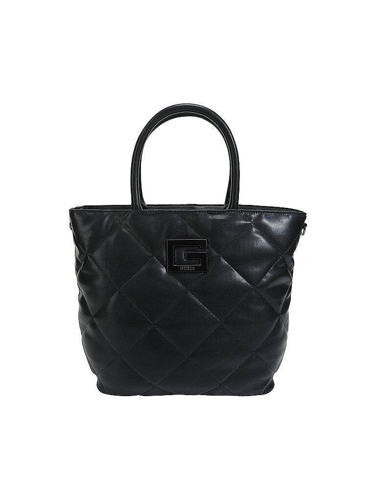 GUESS Women's Black Quilted Brightside Tote Bag - Stylish and Spacious New