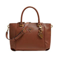 GUESS Women's Brown Destiny Status Satchel Handbag - Stylish & Versatile