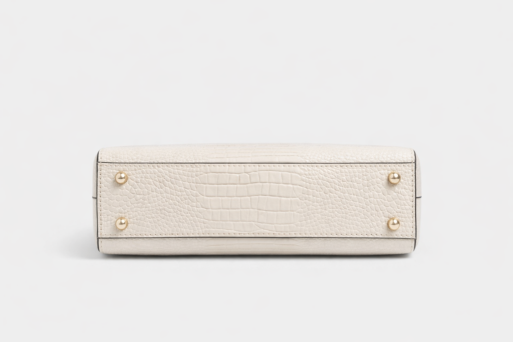 GUESS Silvye Top Handle Flap, Bone Women's Handbag