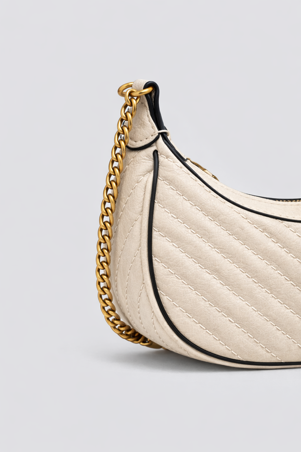 GUESS Sela Mini Crossbody Hobo, Bone Women's Handbag