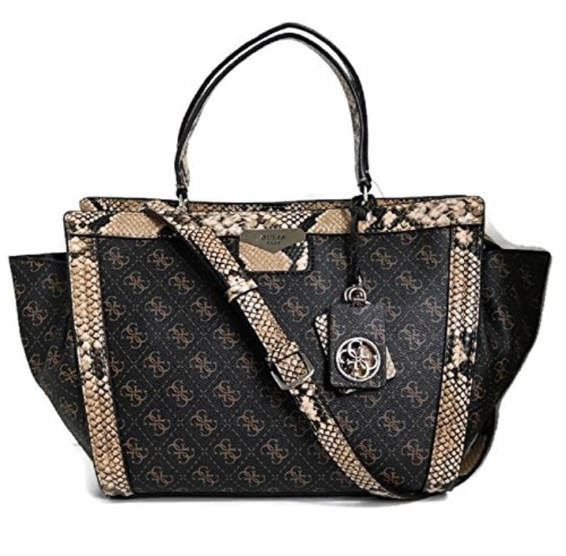 Guess Taree Satchel Handbag Brown Medium SB653506-BRO Stylish & Spacious