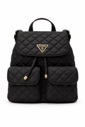 GUESS Giully Flap Backpack, Black Women's Backpack