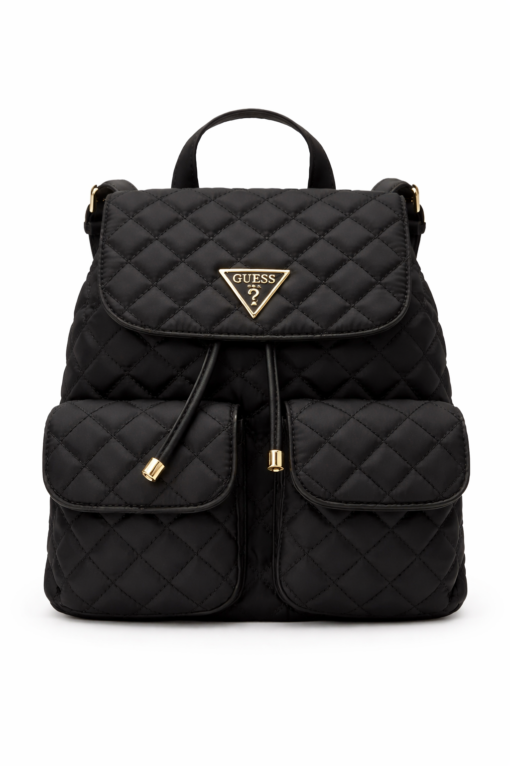 GUESS Giully Flap Backpack, Black Women's Backpack