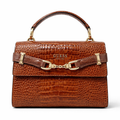 GUESS Silvye Top Handle Flap, Cognac Women's Handbag