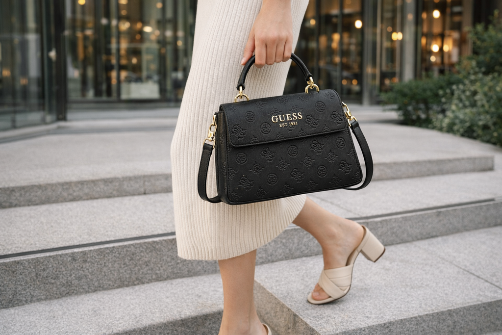 GUESS Phoebe Mini Crossbody Bag, Black Women's Handbag