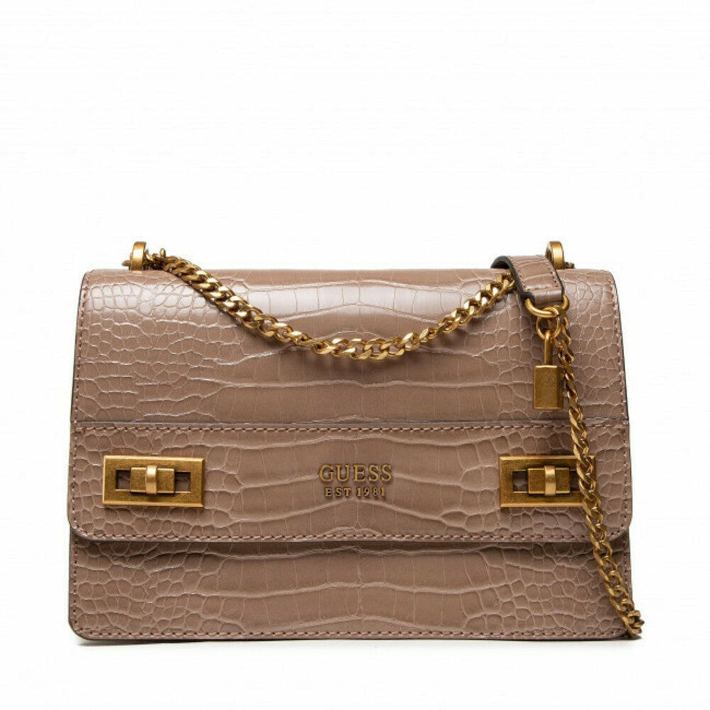 Guess Katey Croc Print Mini Crossbody Bag - Stylish & Compact Design