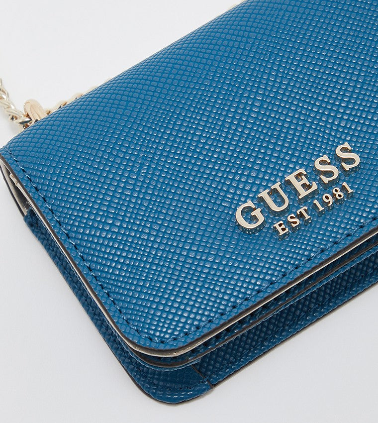 Guess Women's Blue Alexie Mini Crossbody Bag - High Demand, Great Condition