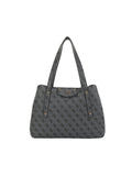 GUESS Eco Brenton Girlfriend Satchel Bag - Coal Logo - Stylish & Versatile