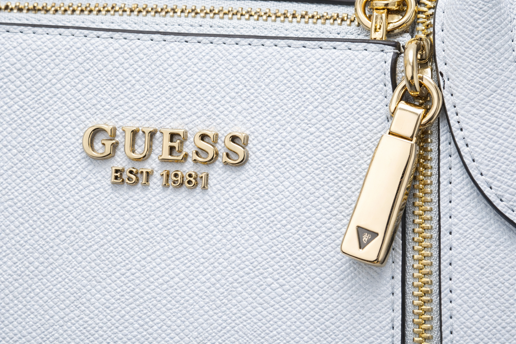 GUESS Fedana Satchel, Powder Blue Women's Handbag