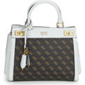 Guess Katey Women's Handbag Satchel - White - Medium Size - Stylish & Spacious
