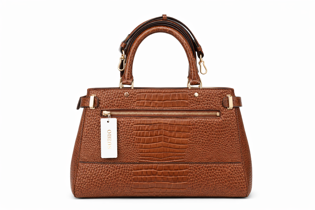 GUESS Silvye Luxury Satchel, Cognac Women's Handbag