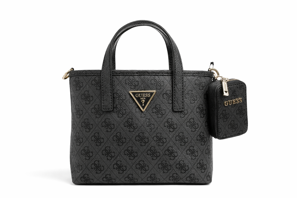 GUESS Latona Mini Tote, Coal Women's Handbag