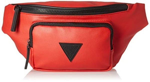 GUESS Cruzer Waist Pack Red - Stylish Fanny Pack for All Sizes and Occasions