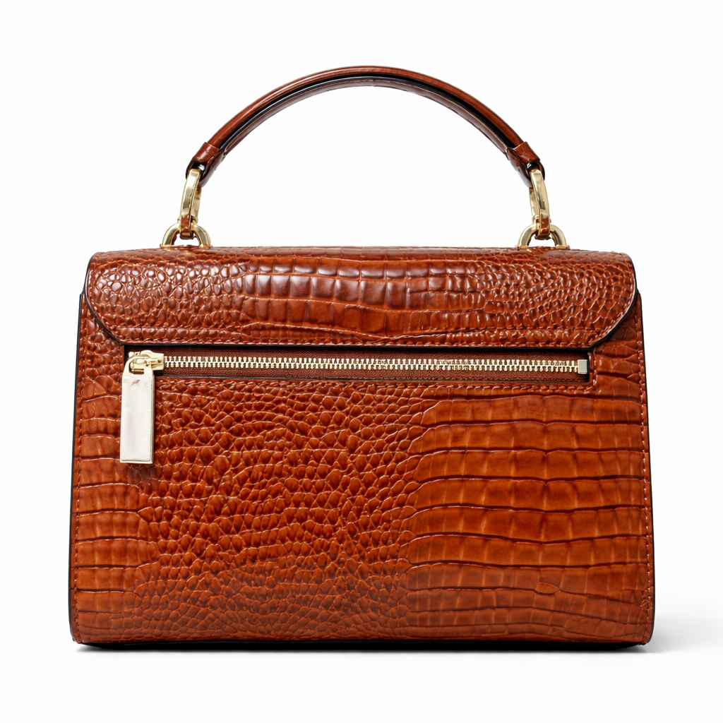GUESS Silvye Top Handle Flap, Cognac Women's Handbag