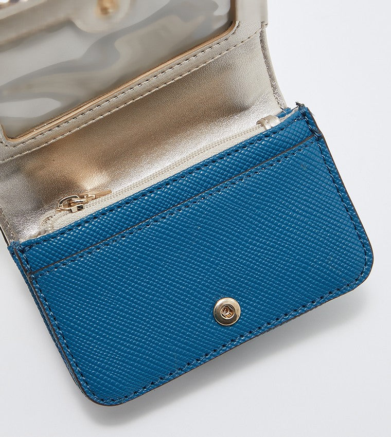 Guess Women's Blue Alexie Mini Crossbody Bag - High Demand, Great Condition