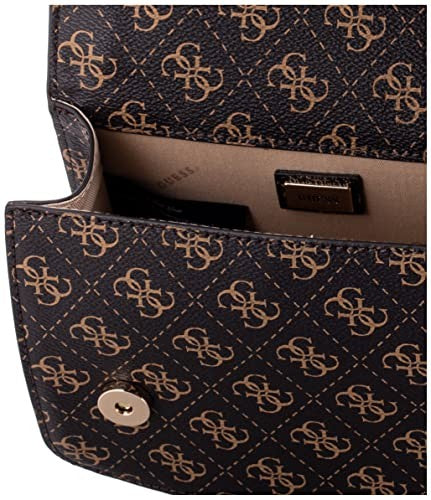 GUESS Noelle Mini Crossbody Bag for Women - Brown - Small Stylish Purse